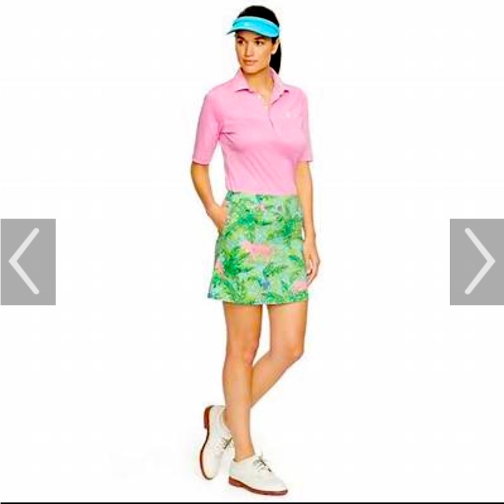 Ralph Lauren Golf Skort Pink Leopards